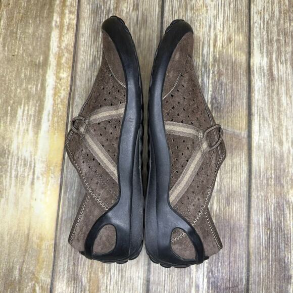 Clarks Privo Tequini Slip-on Brown Leather Gorpcore Outdoor Loafer Womens Sz 6.5 - Picture 4 of 8